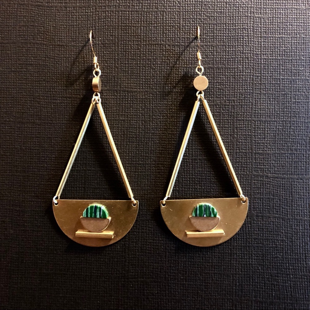 SURI19 Raw Brass Earrings